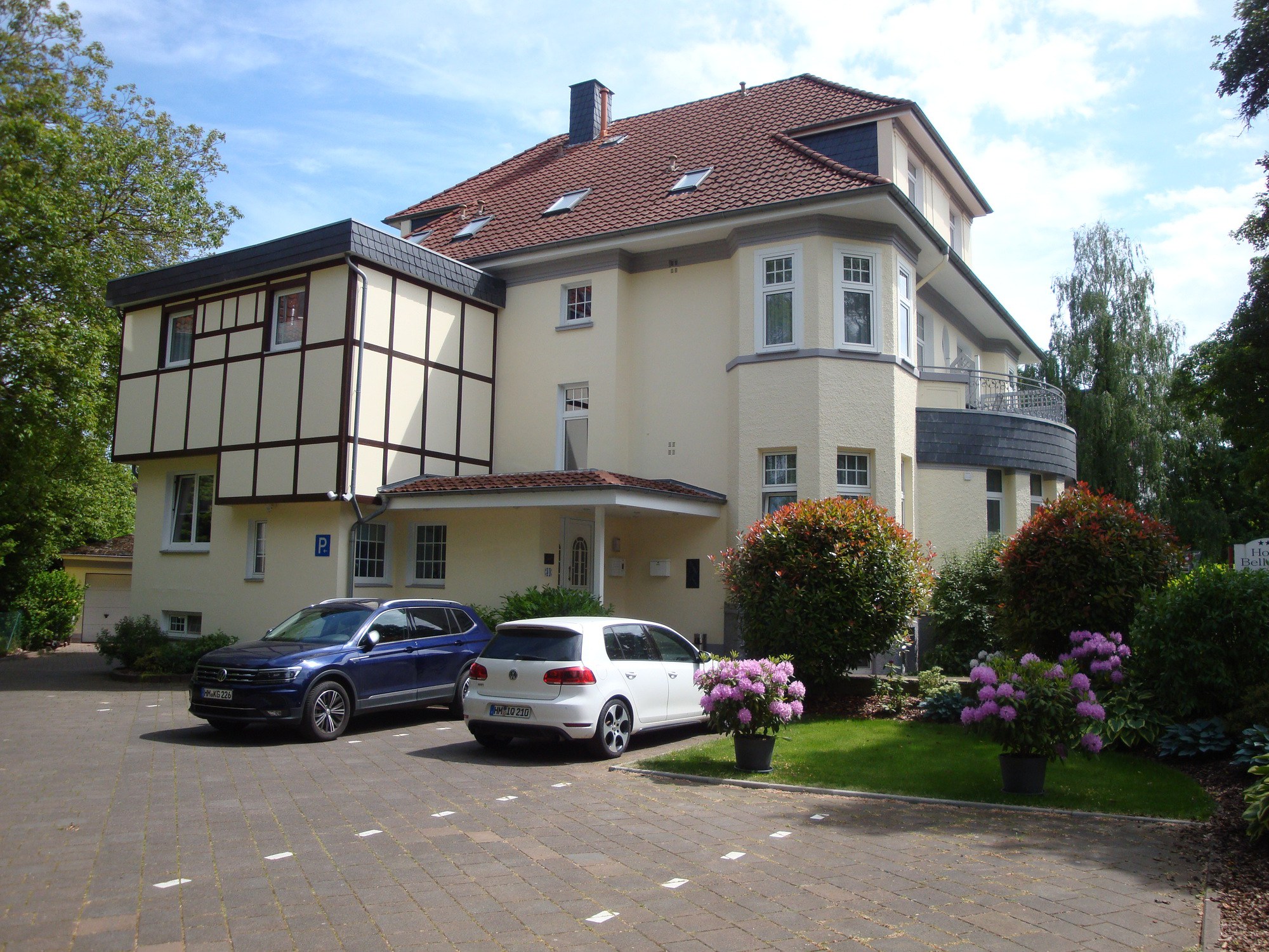 Kostenfreier Parkplatz direkt am Hotel Bellevue Hameln